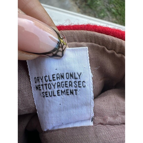 Anthropologie AnthroLiving Forage Rare Red Embroidered Felt Christmas Stocking - Picture 4 of 4